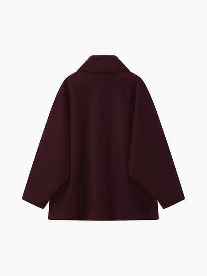 Women's Button Front Jacket Notched Collar