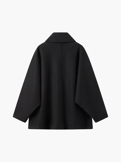 Women's Button Front Jacket Notched Collar