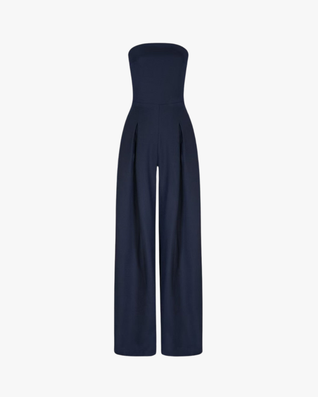 Women's Strapless Jumpsuit Straight Leg Design