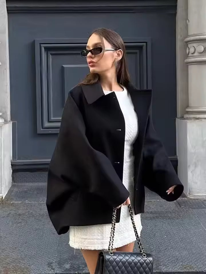 Women's Button Front Short Jacket