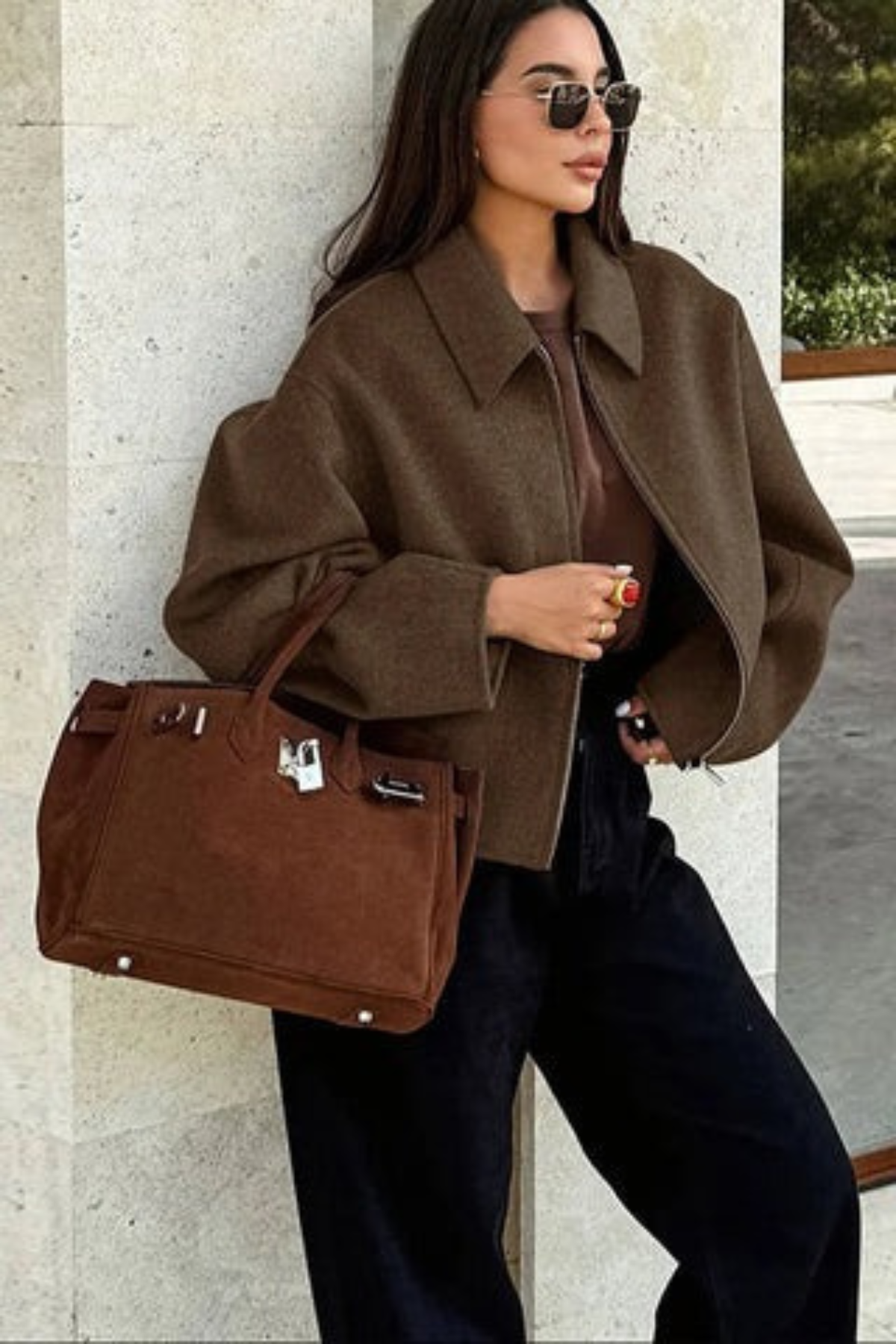 Women's Short Jacket Long Sleeves Wide Lapel
