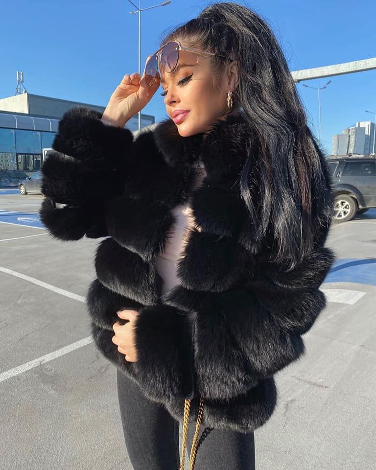 Women's Faux Fur Open Front Jacket