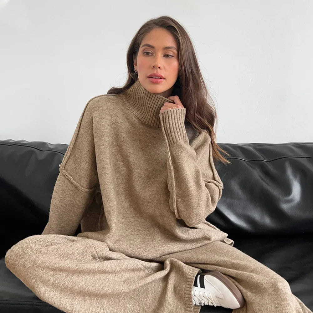 Women's Turtleneck Sweater Long Sleeve - VibreMode