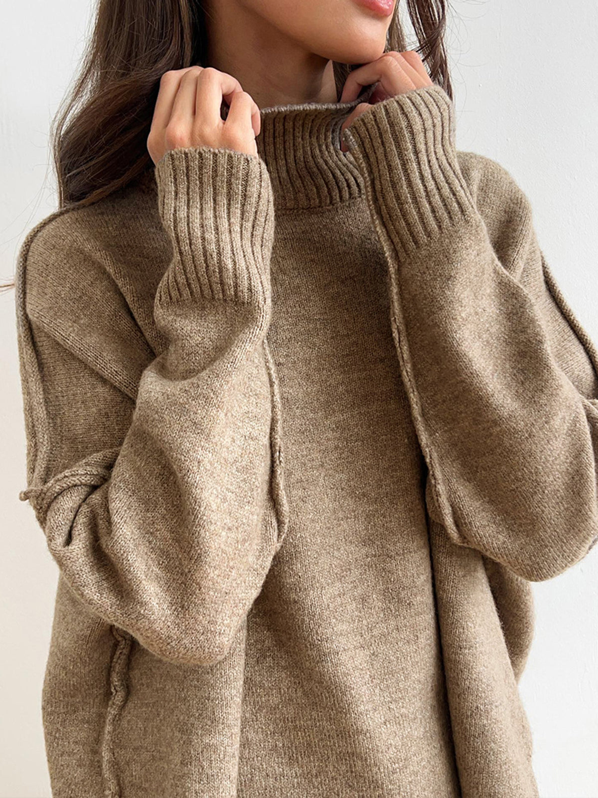 Women's Turtleneck Sweater Long Sleeve