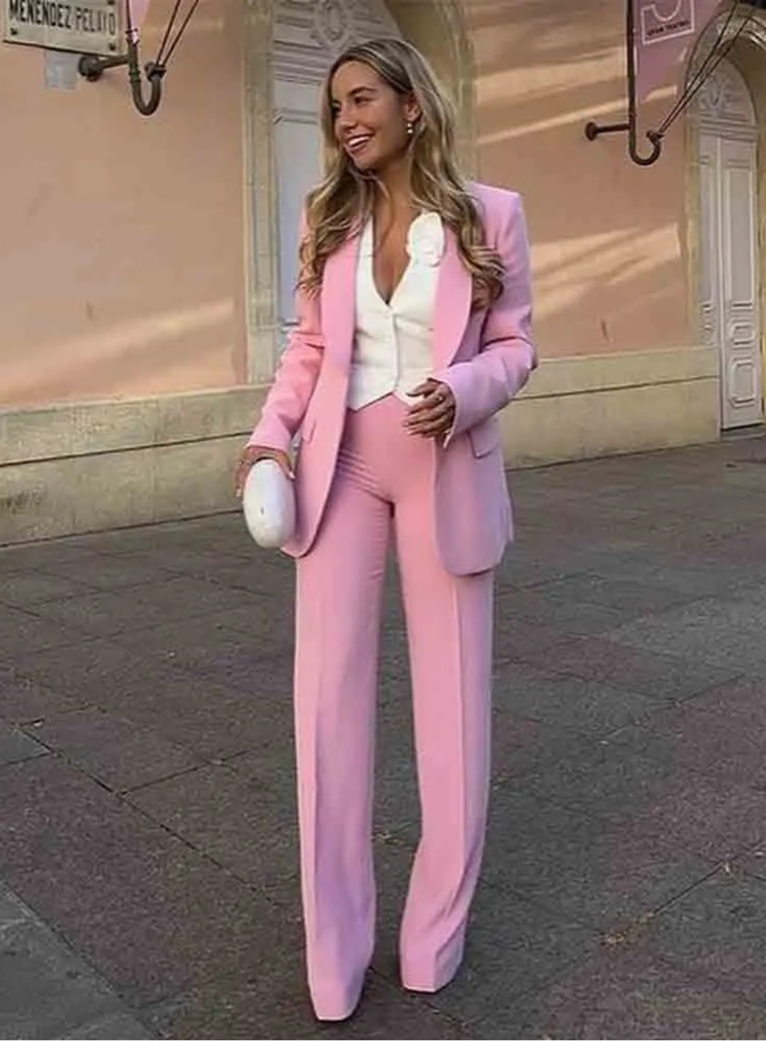 Women's Blazer Pants Suit Set - VibreMode