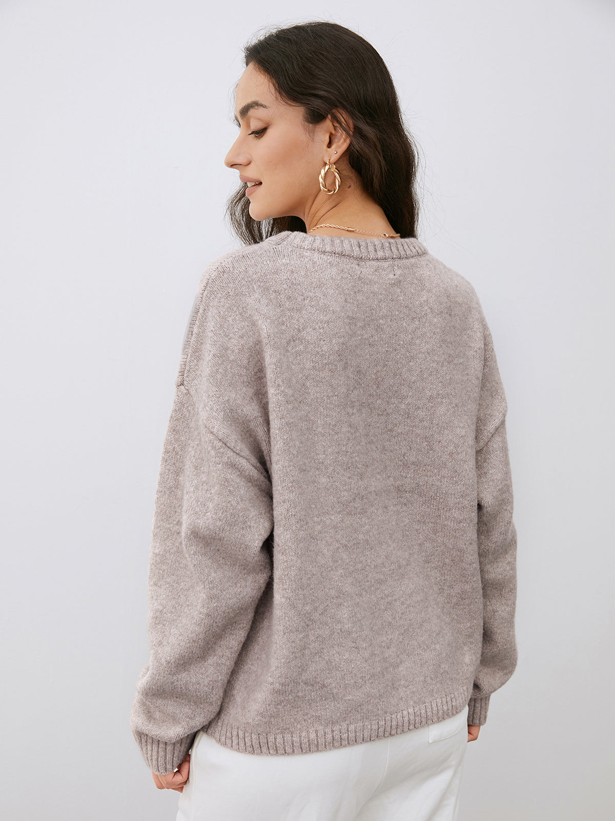 Women's Knit Sweater Round Neck
