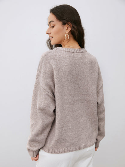 Women's Knit Sweater Round Neck