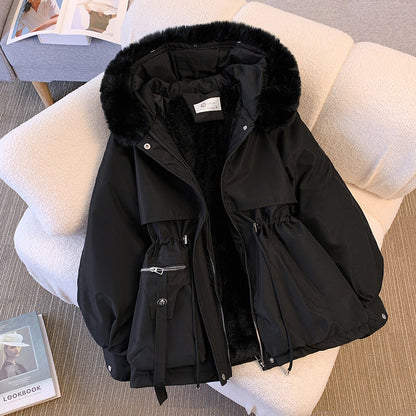 Women's Faux Fur Hooded Winter Jacket