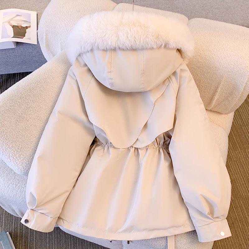 Women's Faux Fur Hooded Winter Jacket