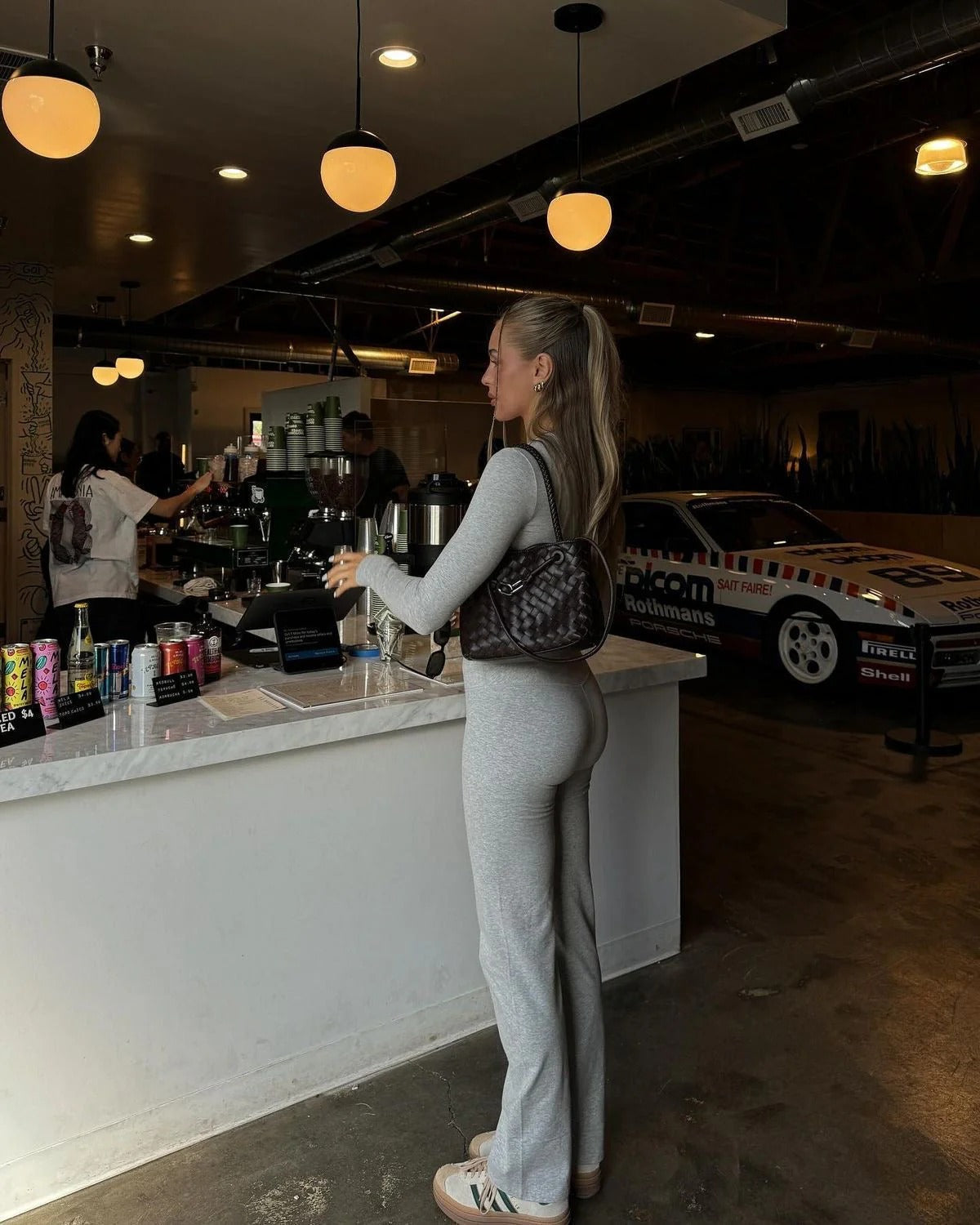 Women's Long Sleeve High Waisted Pants Set