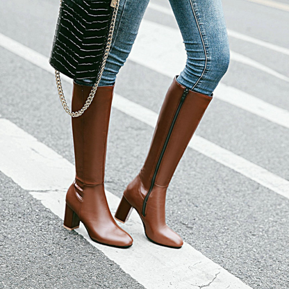 Chic Women's High Heel Tall Boots