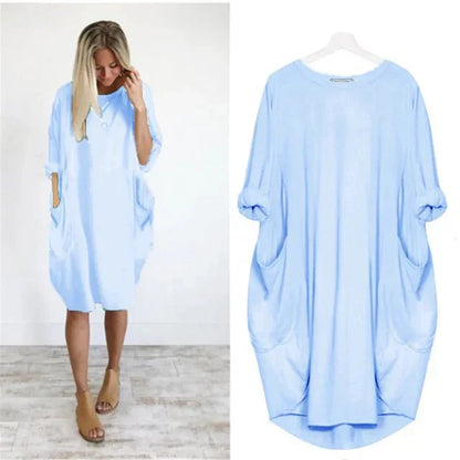 Women's Midi Dress with Pocket