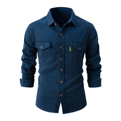 Washed Cotton Mens Shirt