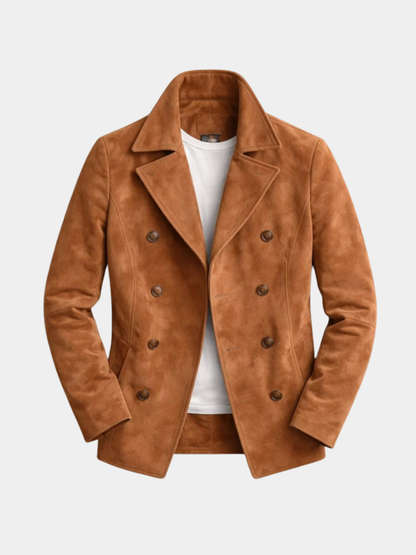 Men's Double Breasted Pea Coat - VibreMode