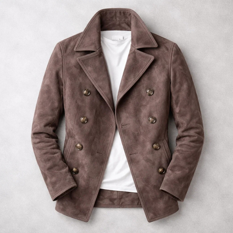 Image of Darrell | Men's Double-Breasted Pea Coat