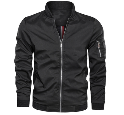 Dawson Men's Slim Fit Bomber Jacket Zip Up - VibreMode