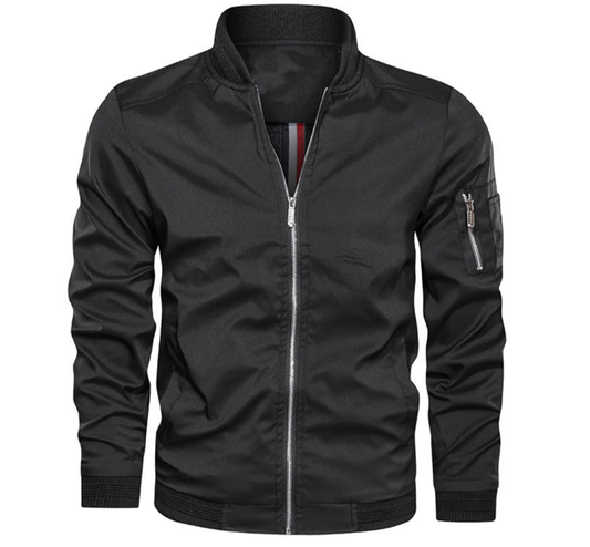 Dawson Men's Slim Fit Bomber Jacket Zip Up - VibreMode