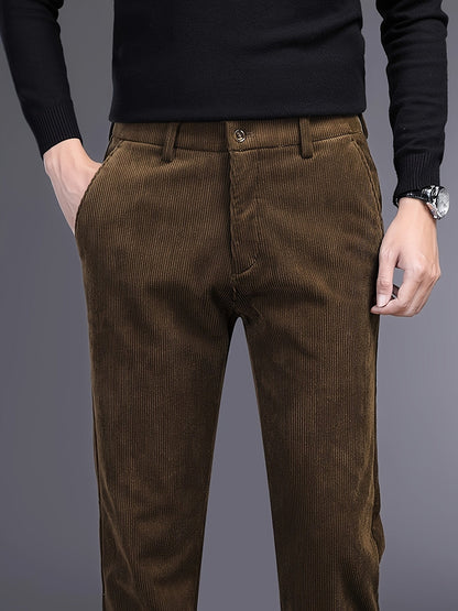 Rugged Textured Cord Pants
