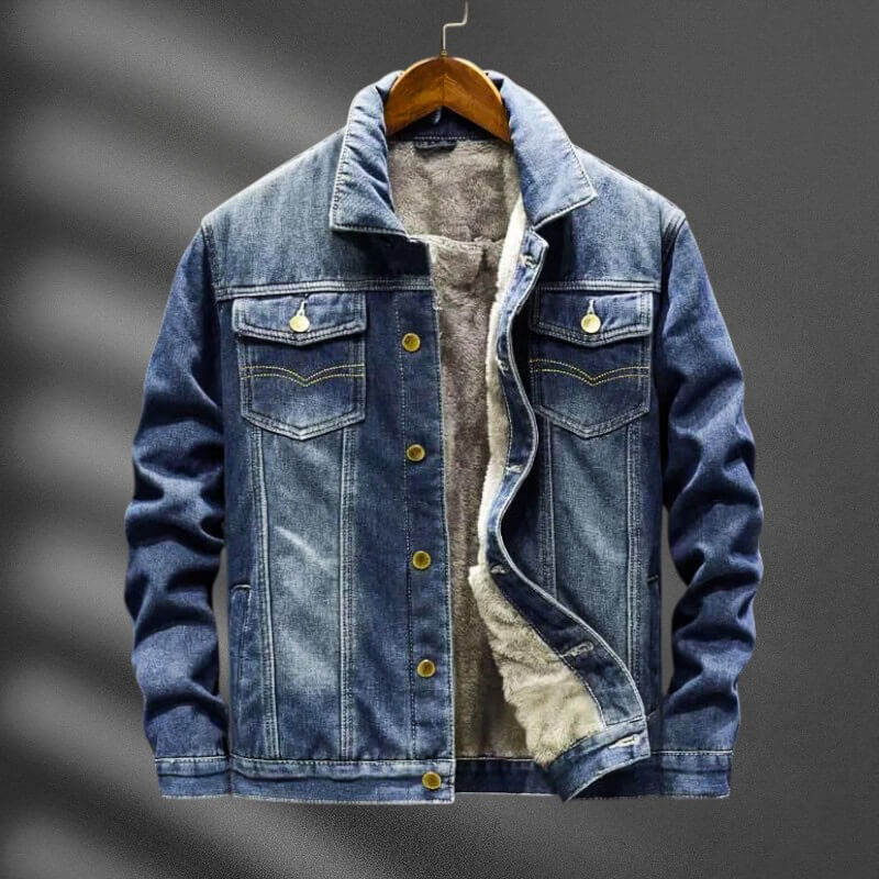 Eco Friendly Dark Blue Jeans Jacket - VibreMode