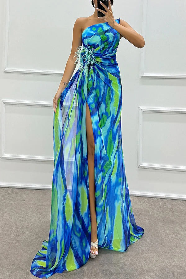 Women's Maxi Dress Floral Wedding Guest - VibreMode