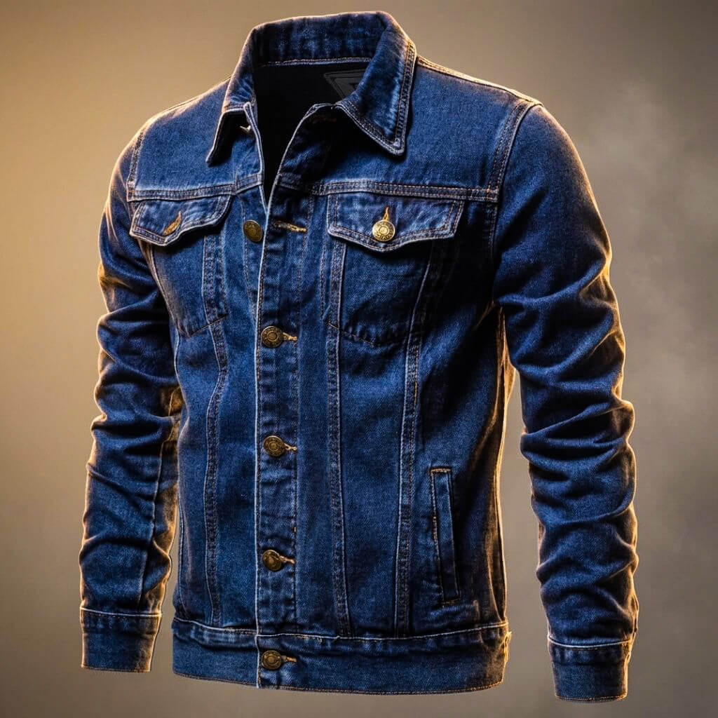 Eco Friendly Classic Denim Jacket - VibreMode