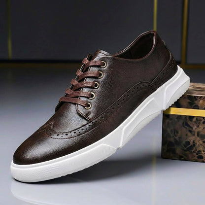 Luxury Genuine Leather Running Shoes