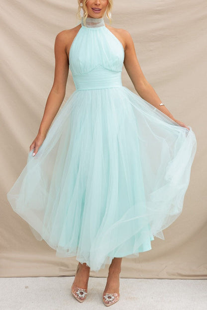 Elegant Ladies' Party Tulle Gown Dress