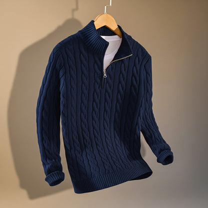Classic Luxury Cable Crew Sweater