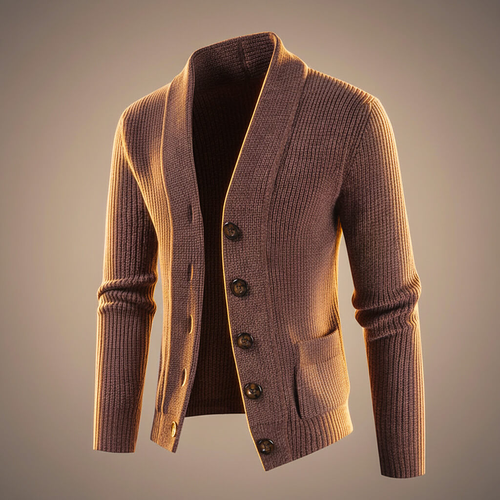 Soft Merino Wool Knit Cardigan