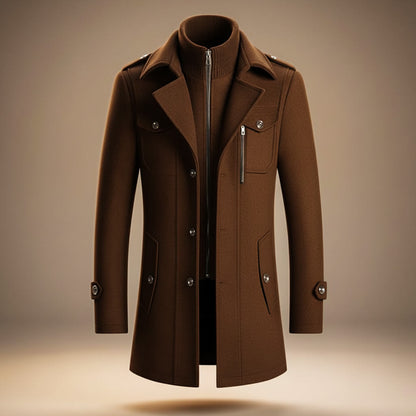 Matteo Men's Virgin Wool Overcoat