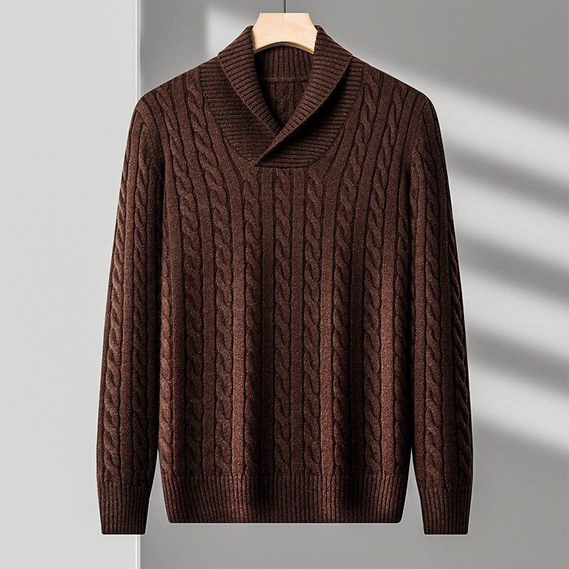 Classic Crew Neck Wool Sweater