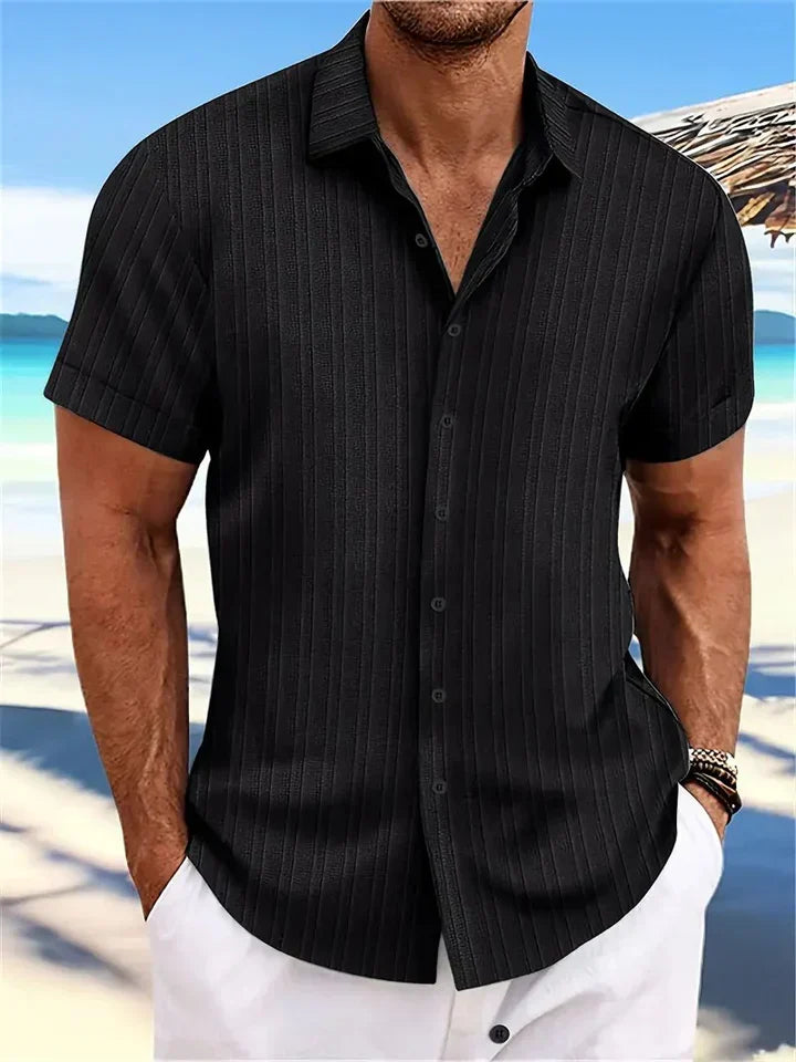 Men's Short Sleeve Casual Shirt - VibreMode