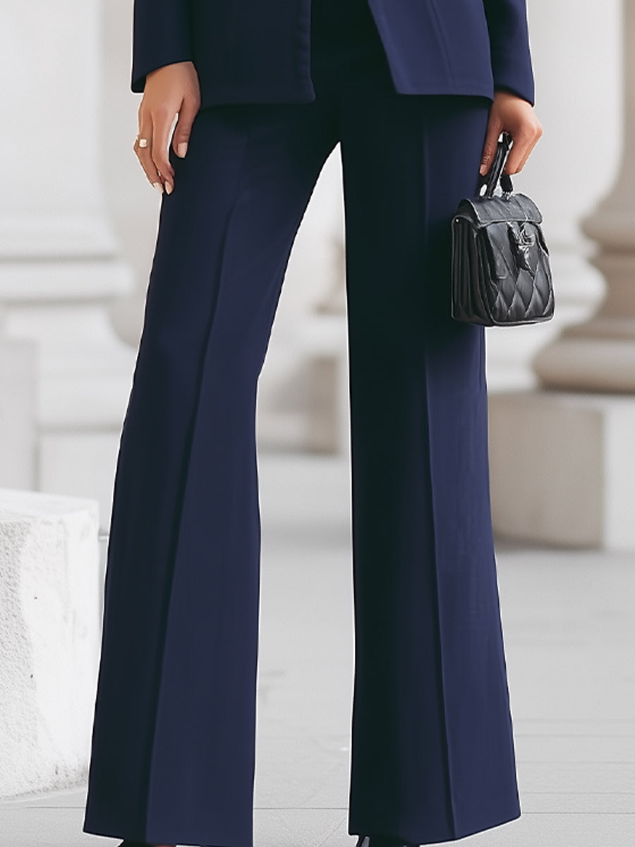 Classic Women's Two Piece Blazer Pants Suit Set