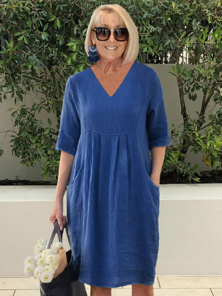 Relaxed Fit Cotton Beach Robe Dress for Women