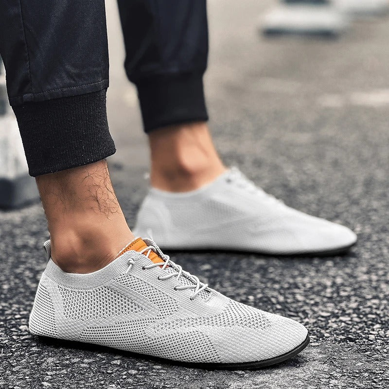 Men's Slip On Shoes Low Knit Lace Detail