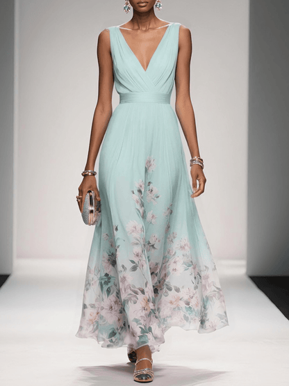 Lovely Lady Floral Long Summer Dress