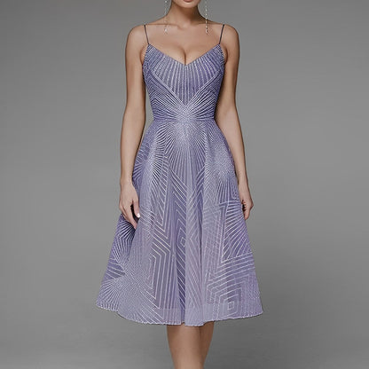 Women's Evening Dress Symmetry Line