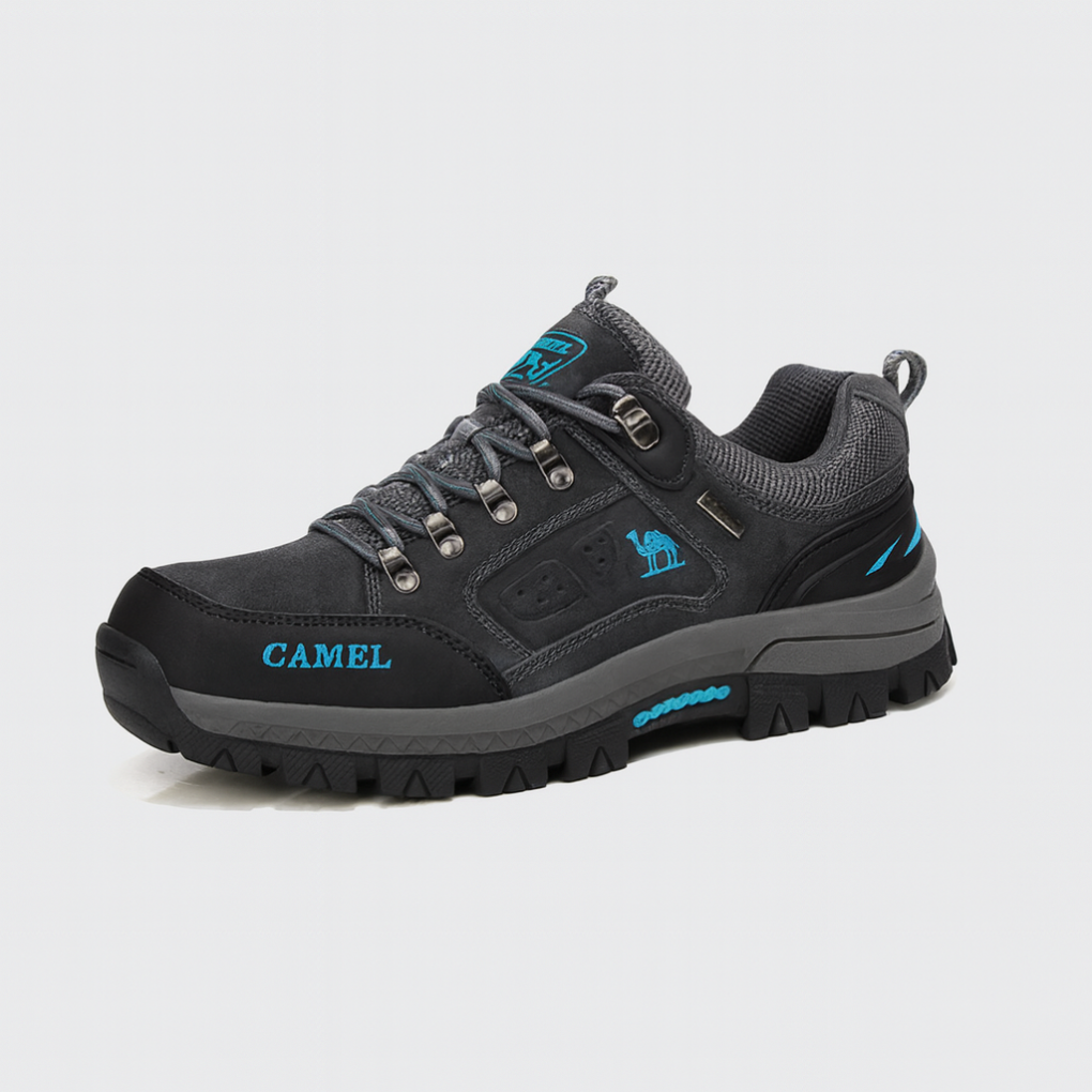 Men's Hiking Shoes Rugged Waterproof Brown - VibreMode