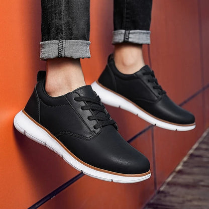 Ardley Faux Leather Lace Up Sneakers