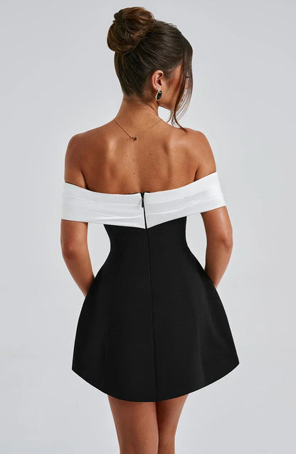 Women's Mini Dress Modern Bow Detail