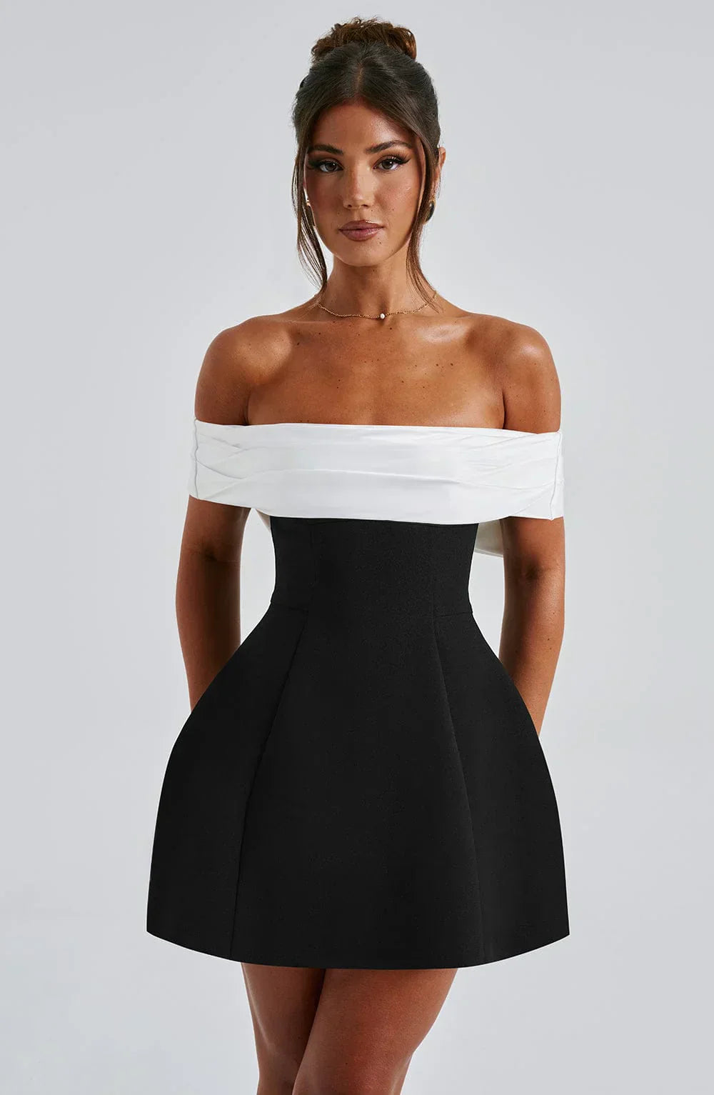Women's Mini Dress Modern Bow Detail