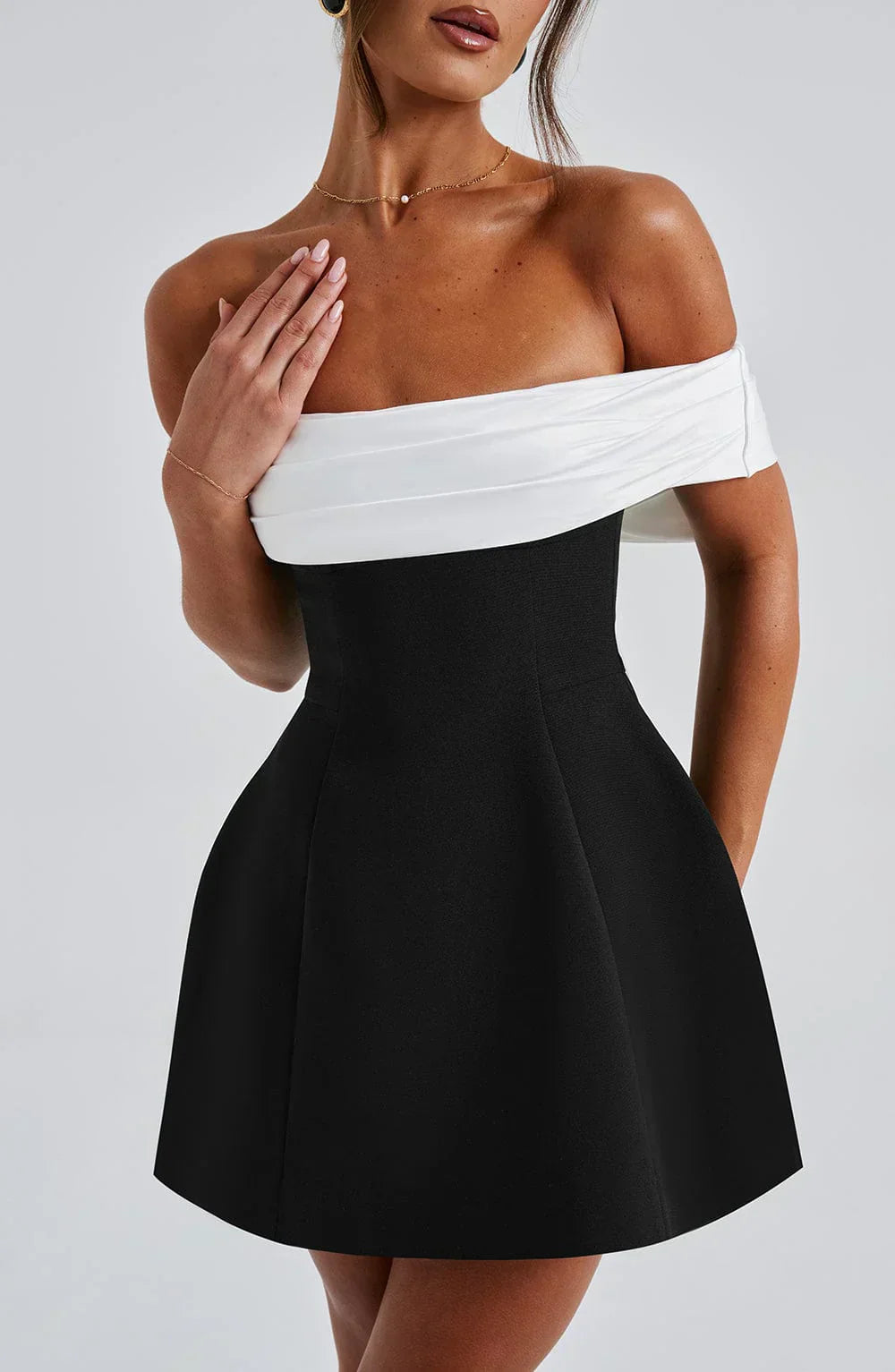 Women's Mini Dress Modern Bow Detail