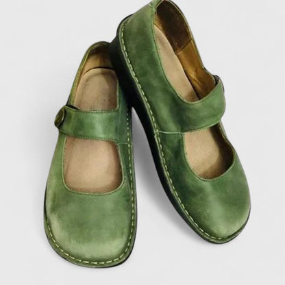 Ladies Comfortable Buckle Slip On Shoes - VibreMode