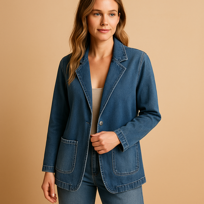 Women's Denim Blazer - VibreMode