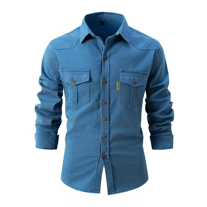 Washed Cotton Mens Shirt
