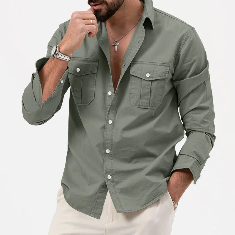 Men's Slim Fit Utility Shirt