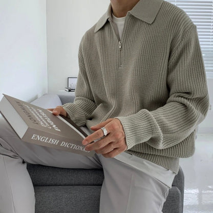 Men's Quarter Zip Sweater
