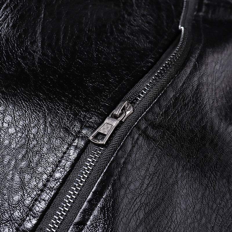 Premium Black Leather Biker Jacket