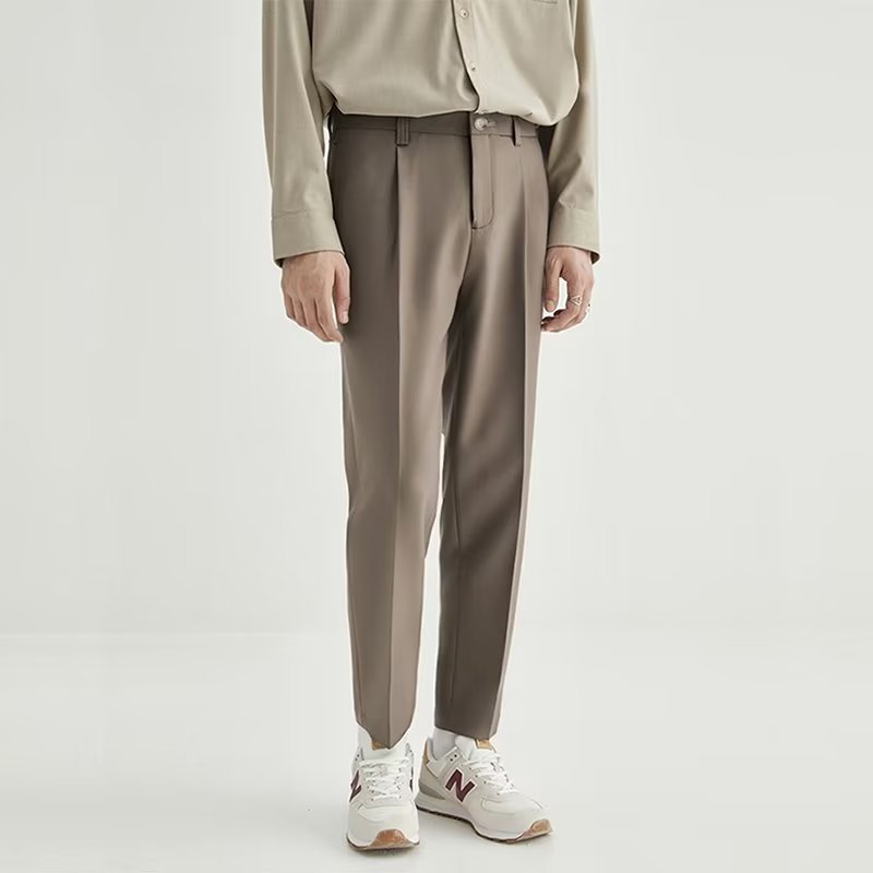 Image of Dexter | Men's Cropped Straight Leg Dress Pants