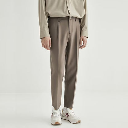 Image of Dexter | Men's Cropped Straight Leg Dress Pants